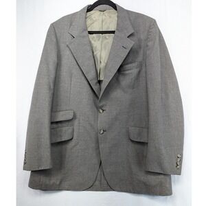 Kings Road Mens 46L Gray Single Breasted 3 Button Blazer‎ Jacket